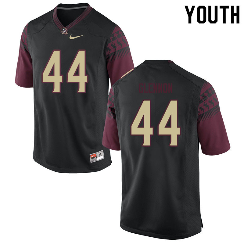 Youth #44 Grant Glennon Florida State Seminoles College Football Jerseys Sale-Black - Click Image to Close